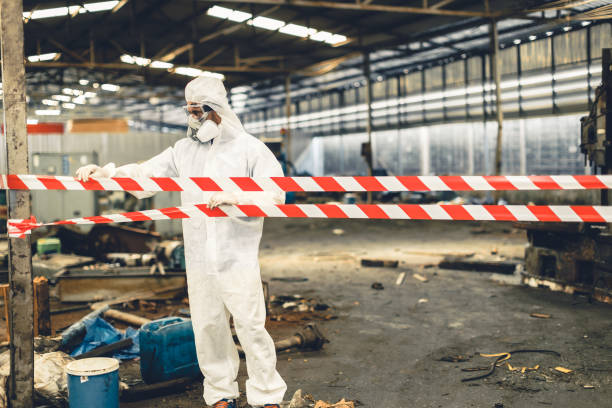 Professional Odor Removal technician working in Cecil, WI